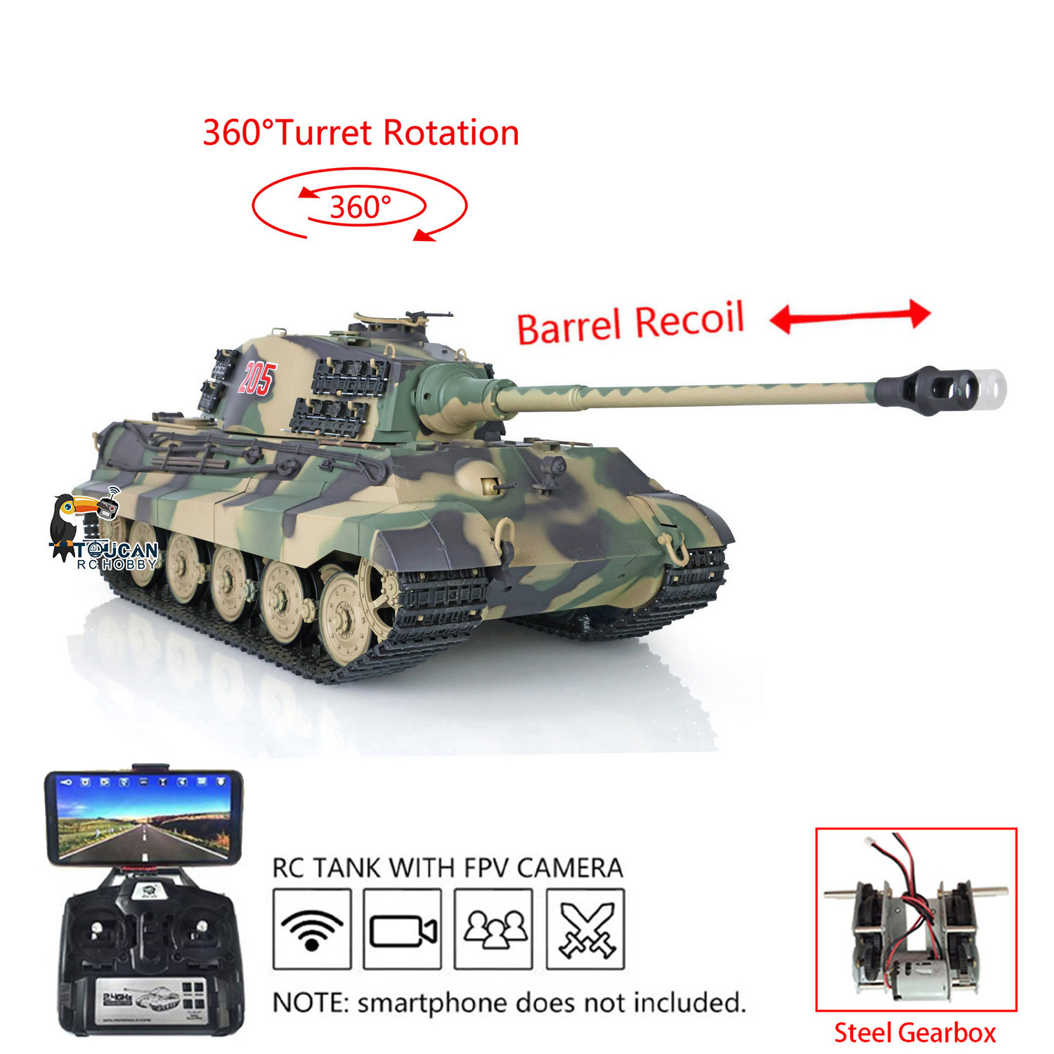 Tank RC Heng Long Panzer 1/16  - Rc Hobby Kings ulasan dan harga