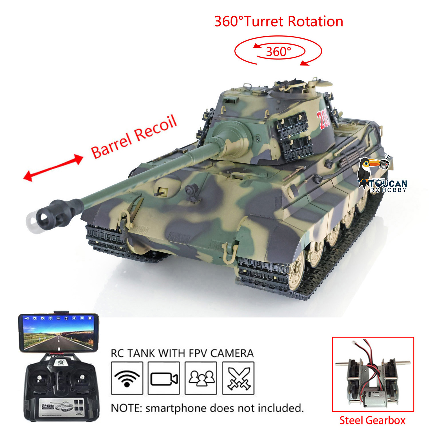 Tank RC Heng Long Panzer 1/16  - Rc Hobby Kings ulasan dan harga