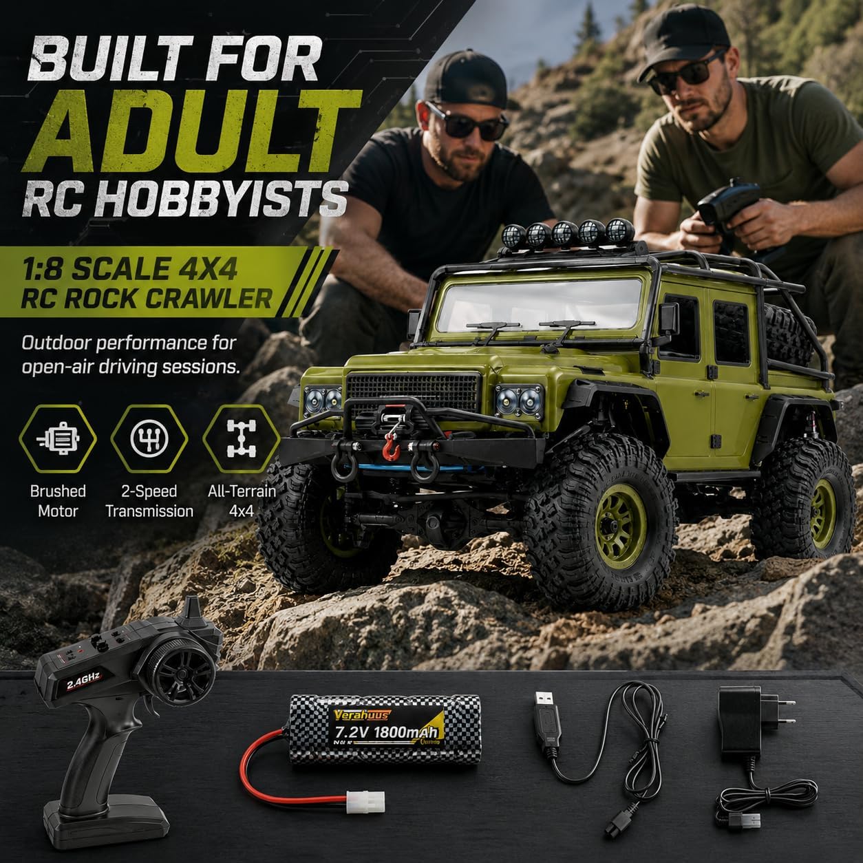 Truk Remote Control untuk Dewa - Rc Hobby Grade Crawler ulasan dan harga