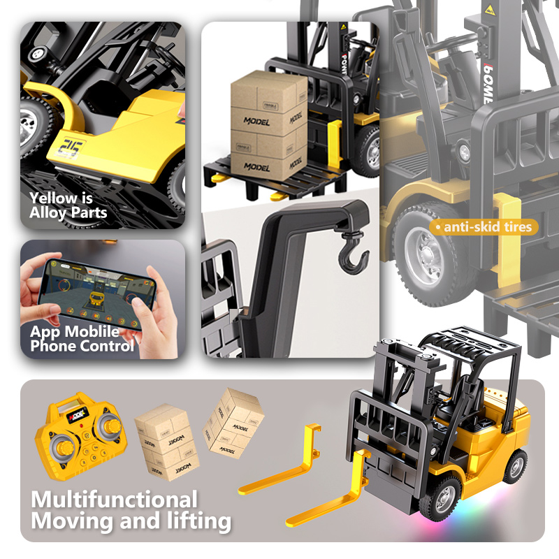 Set Forklift Crane Mini Remote - Rc Excavator Hydraulic ulasan dan harga