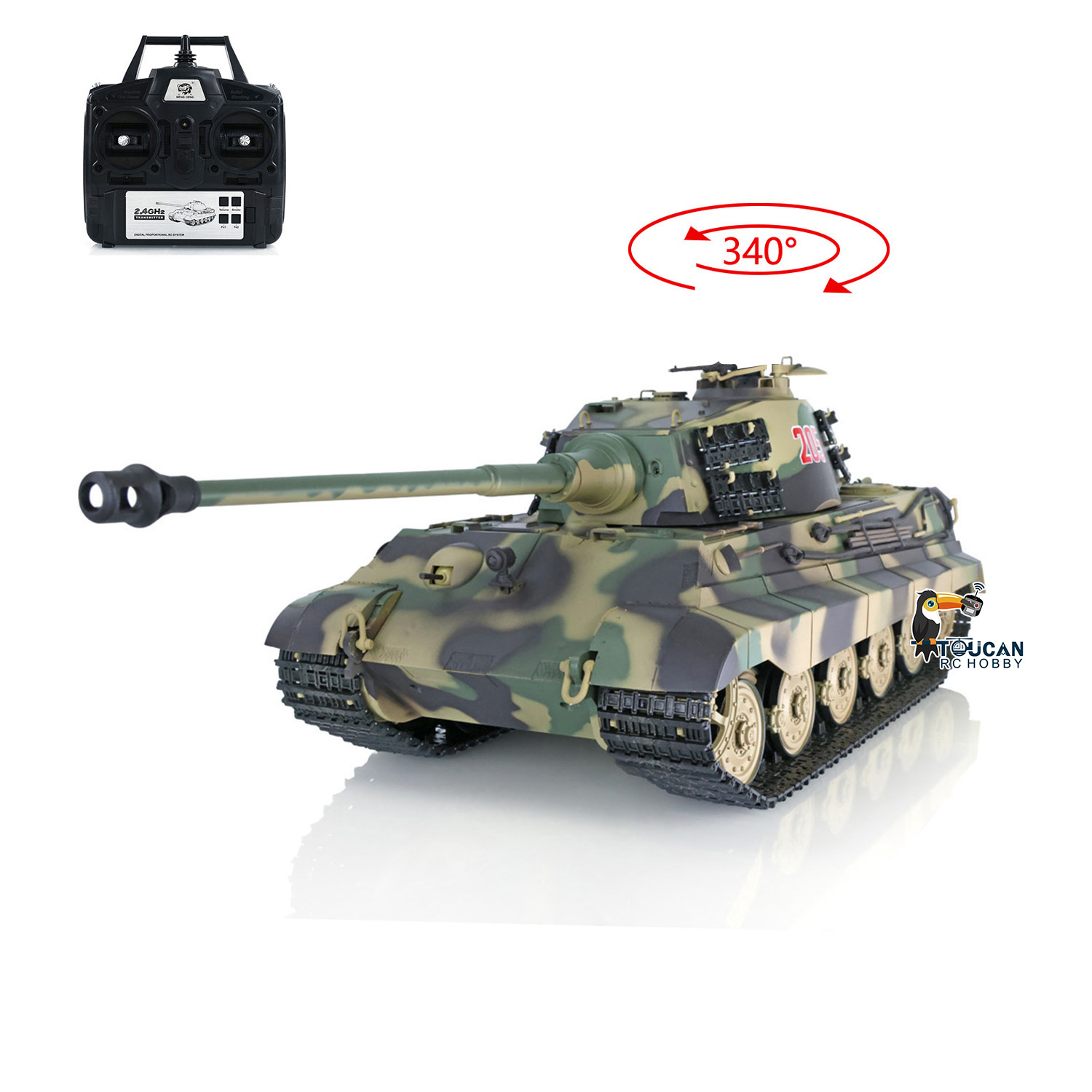 Tank RC 2.4G Heng Long 1/16 RT - Rc Hobby Kings ulasan dan harga
