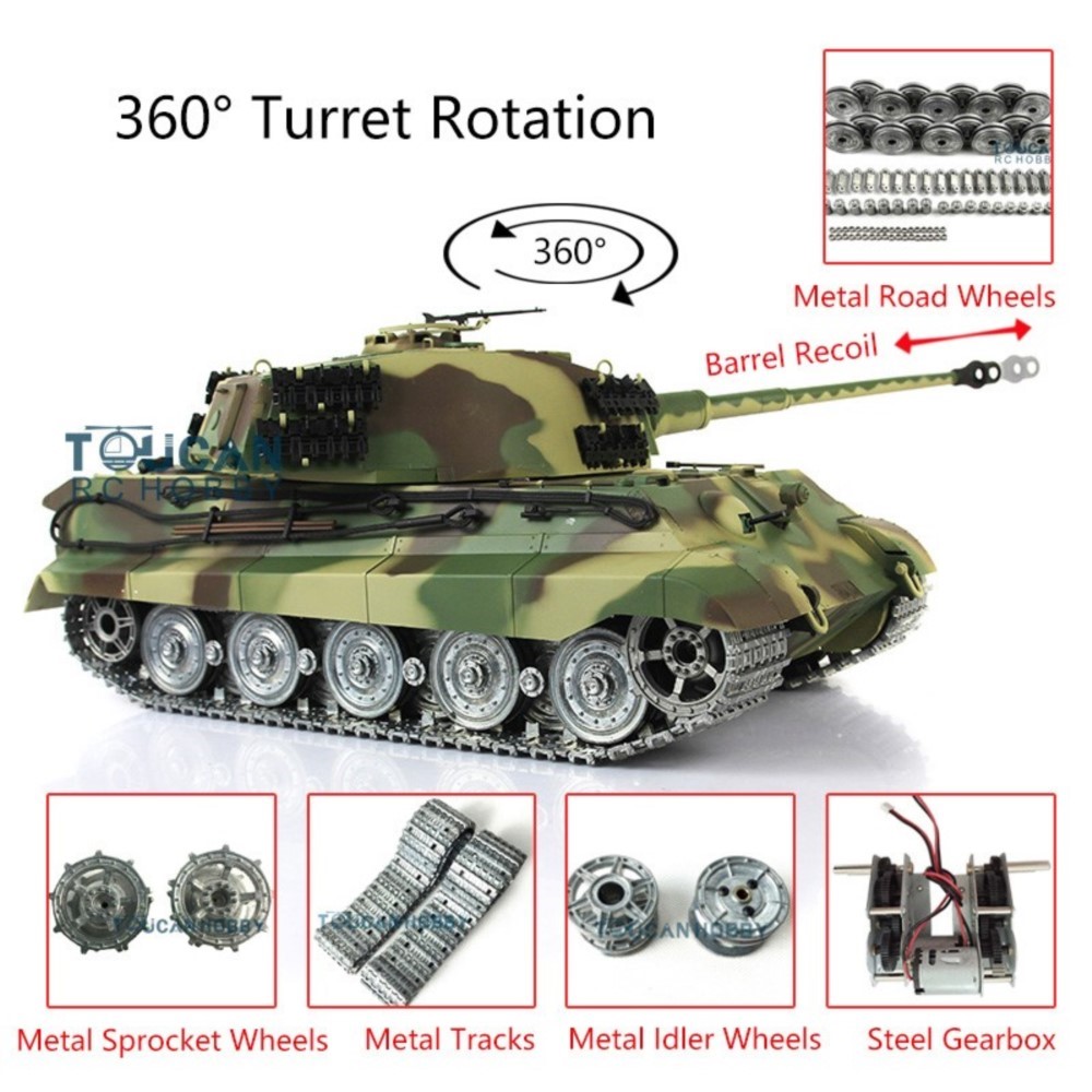 Tank RC Henglong 1/16 7.0 King - Rc Hobby Kings ulasan dan harga