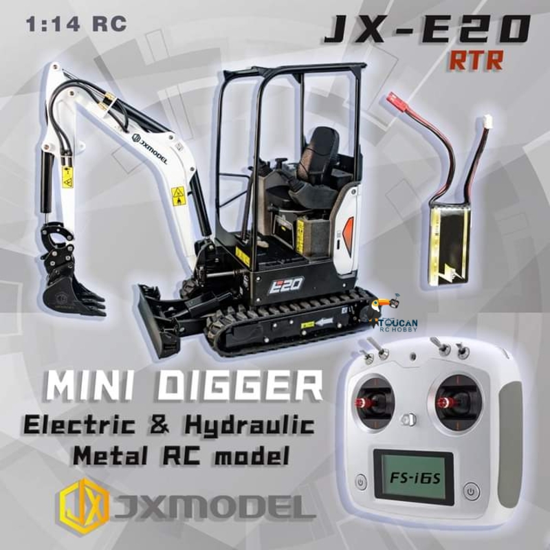 Excavator Mini RC RTR JX E20 S - Rc Excavator Hydraulic ulasan dan harga